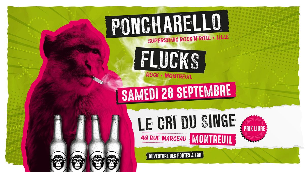 PONCHARELLO + FLUCKS au Cri du Singe