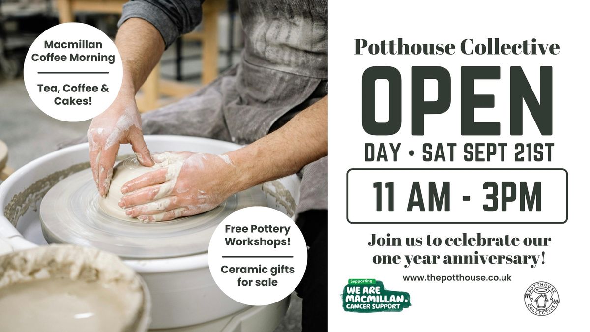 Pottery Studio Open Day & Macmillan Coffee Morning~!