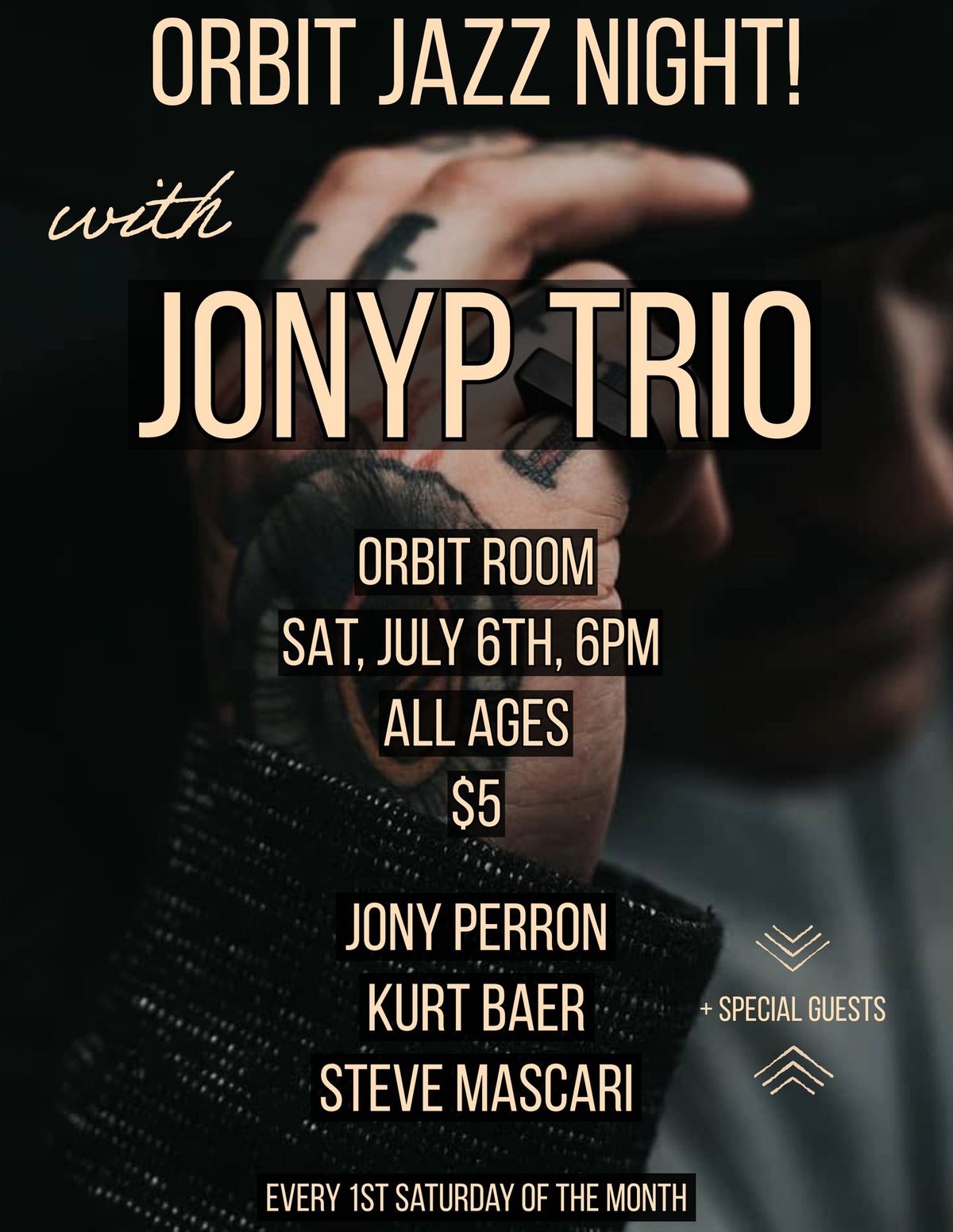Orbit Jazz Night! - with JonyP trio
