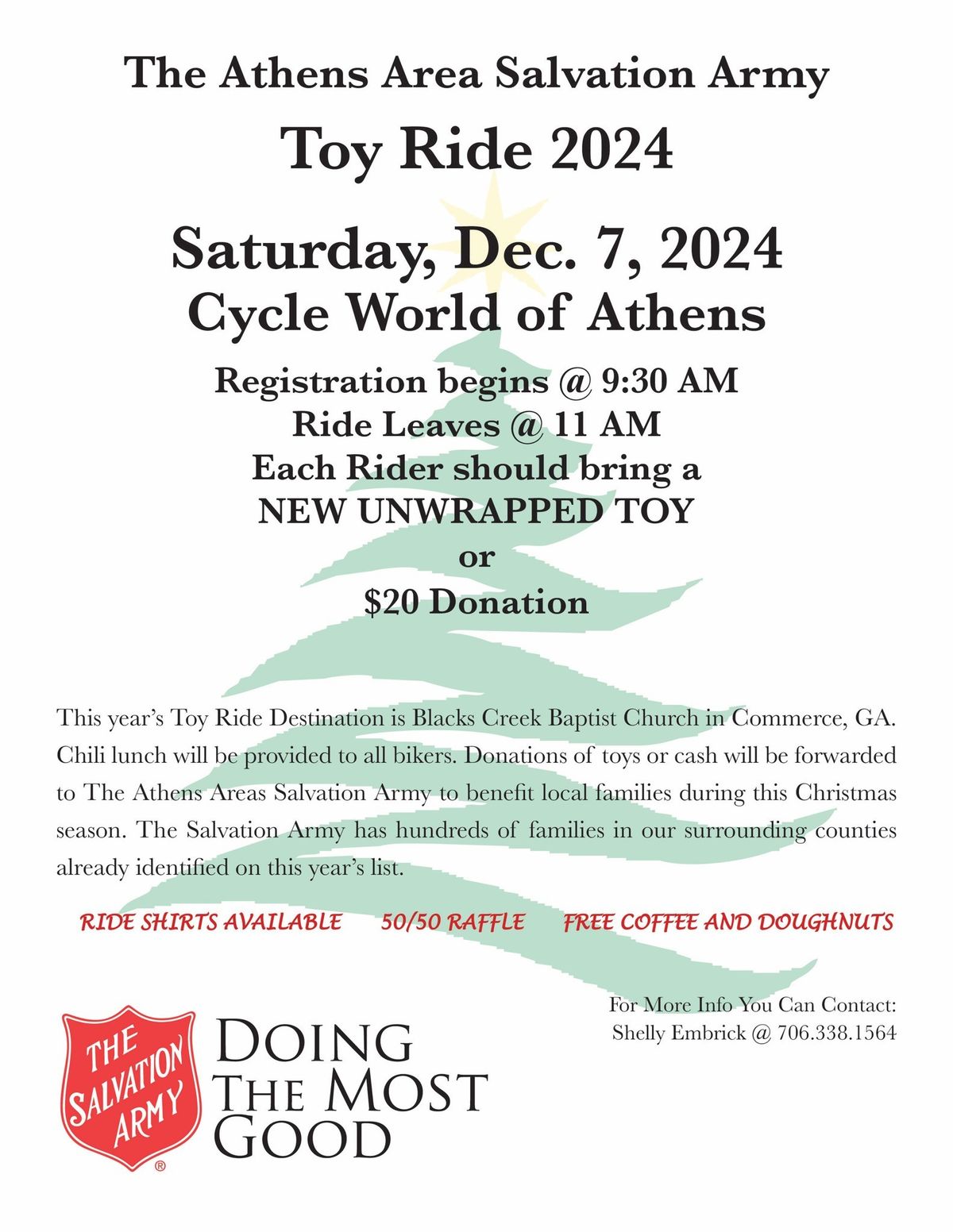 The Athens Area Salvation Army Toy Ride 2024