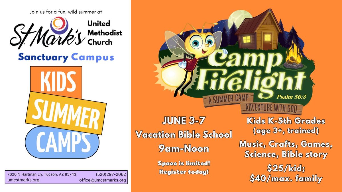 Kids VBS Summer Camp @ Sanctuary (only $25 for week!)