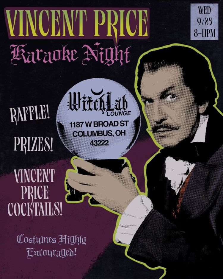 Vincent Price Karaoke Night at WitchLab Lounge!!!