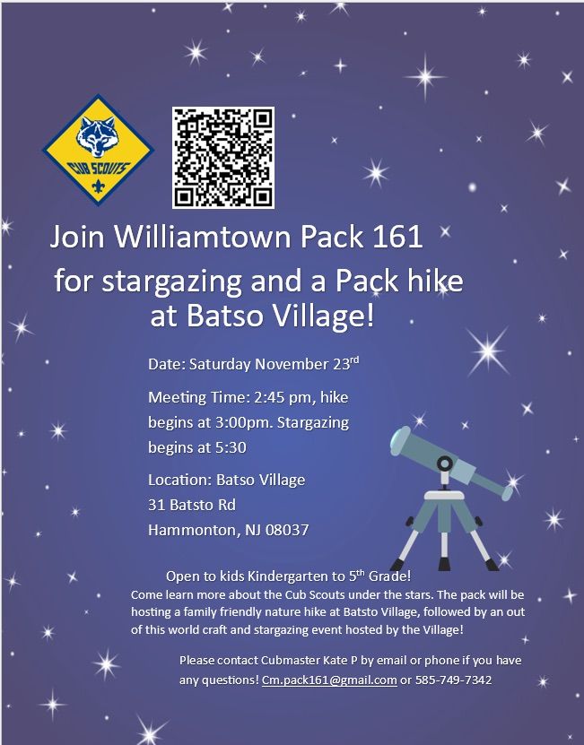 Family Hike and Stargazing at Batsto Village