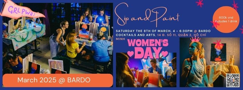 Sip and Paint with Simone, March 2025, DISTRICT 2 @ BARDO