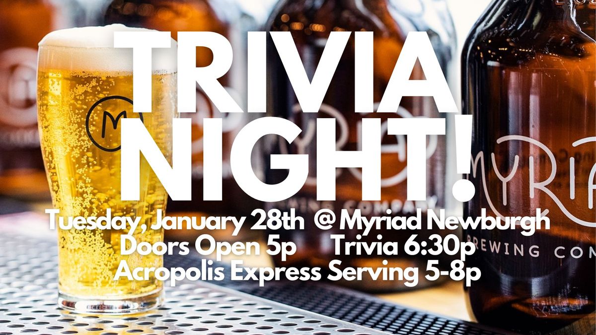 Trivia Night! at Myriad Brewing Co. - Newburgh