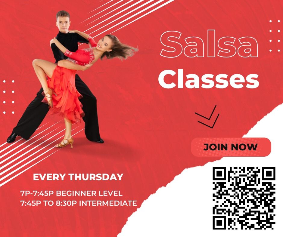 THURSDAY BEGINNER AND INTERMEDIATE SALSA GROUP CLASSES