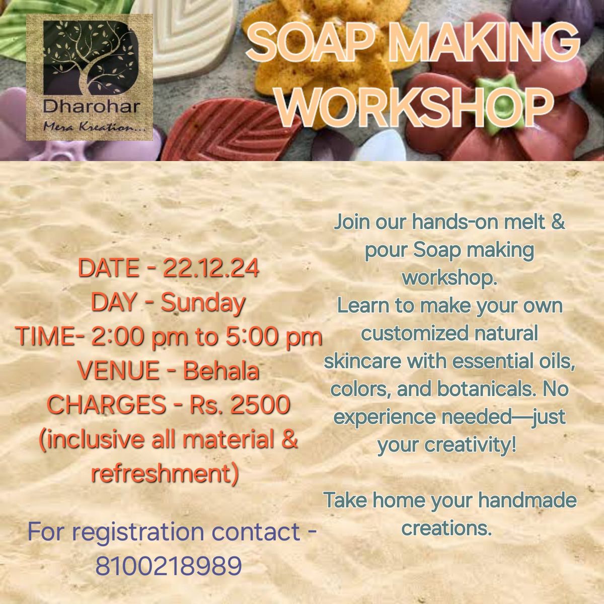 Soap making workshop