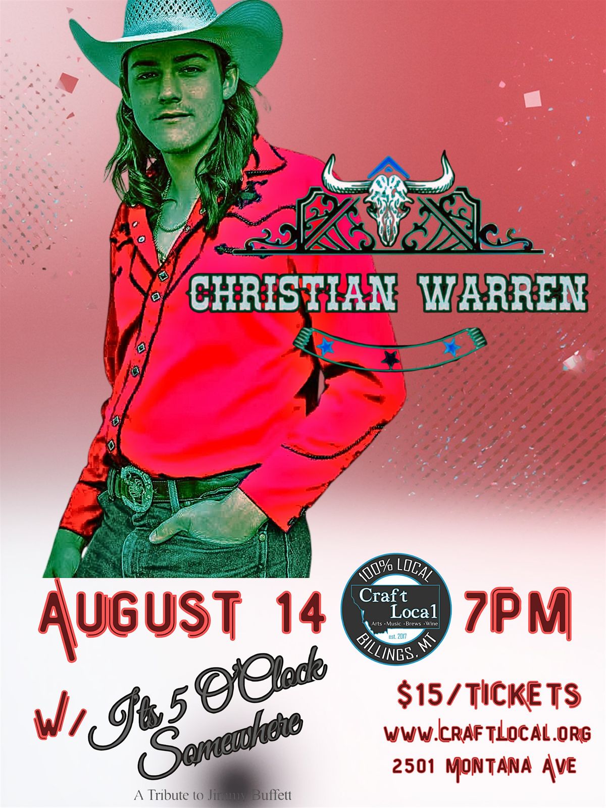 Christian Warren w\/It\u2019s 5 \u2018O\u2019 Clock Somewhere