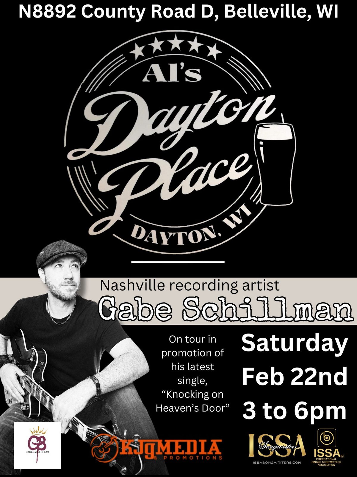 Al's Dayton Place presents: Nashville recording artist Gabe Schillman