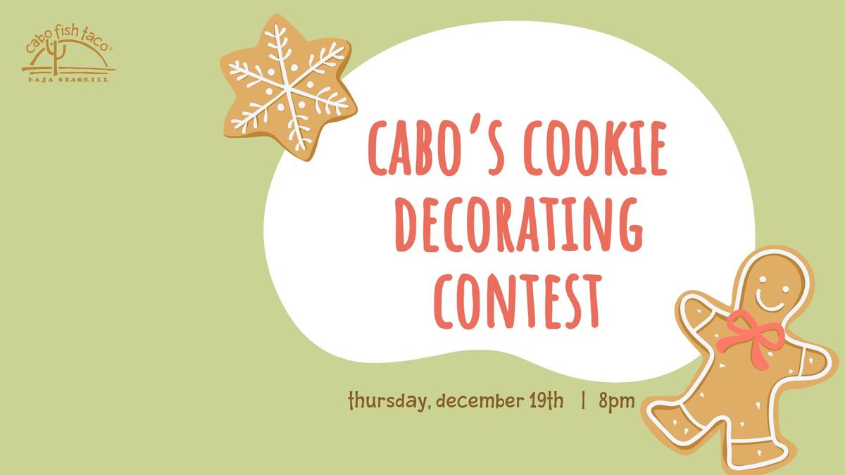 Holiday Cookie Decorating Contest