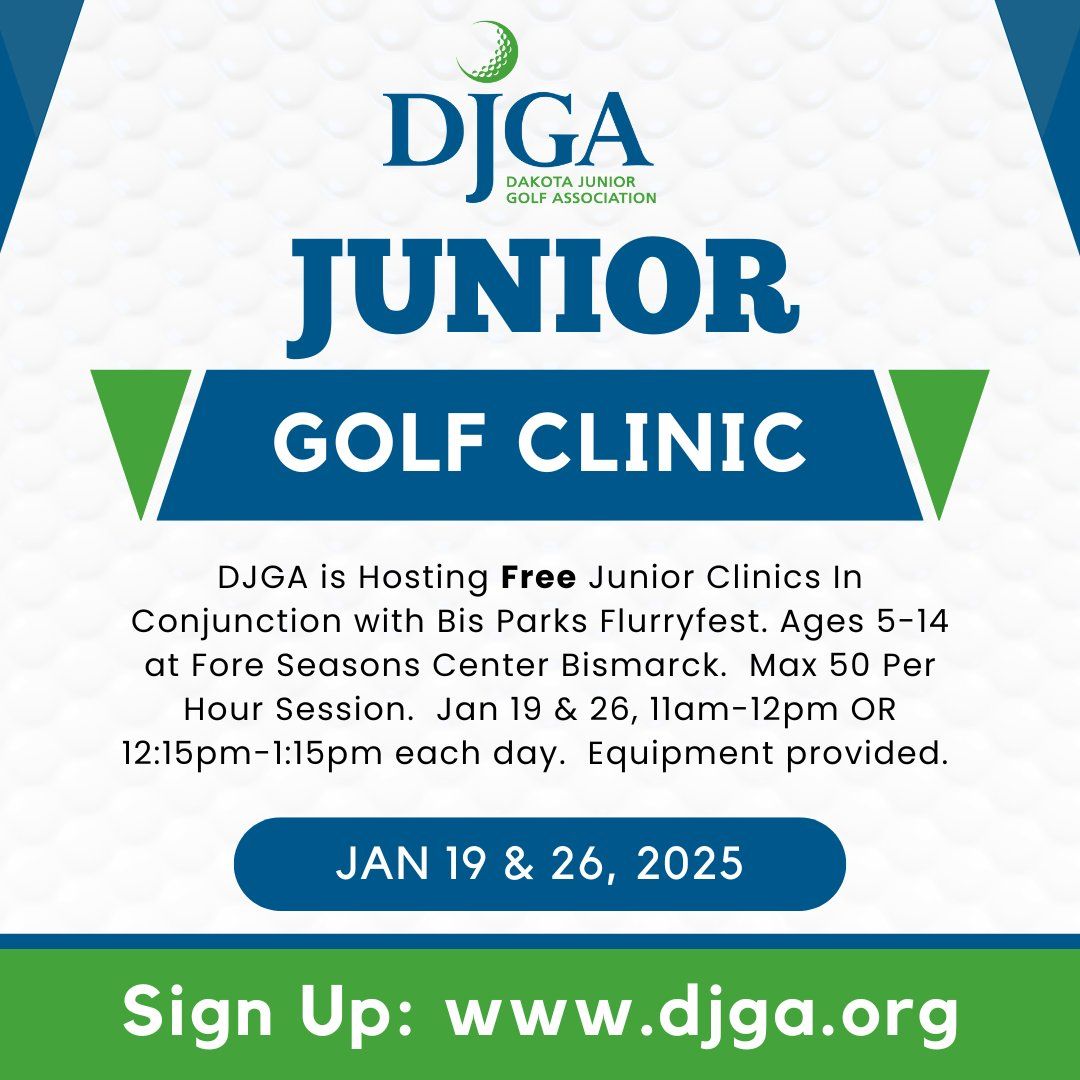 DJGA Flurry Fest Winter Golf Clinics 