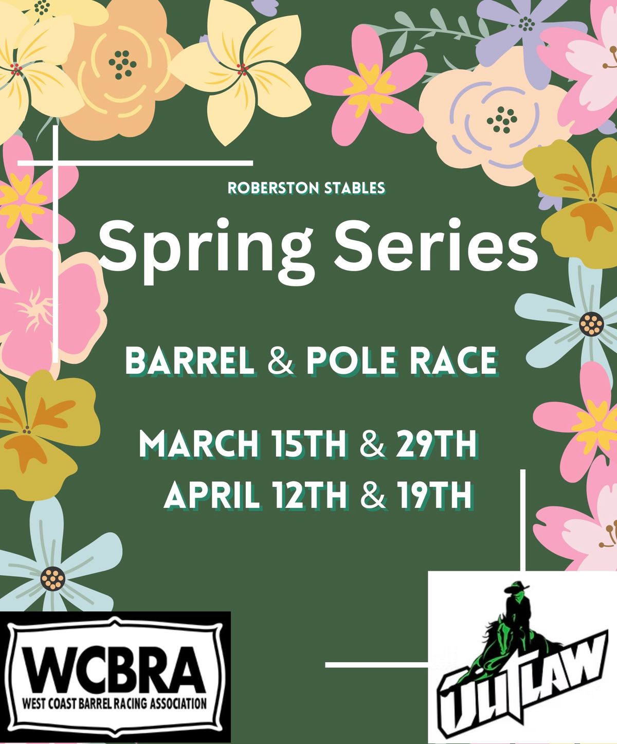 Spring Buckle Series Barrels and Pole Race 