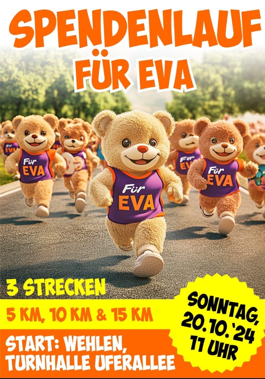 Benefizlauf f\u00fcr Eva