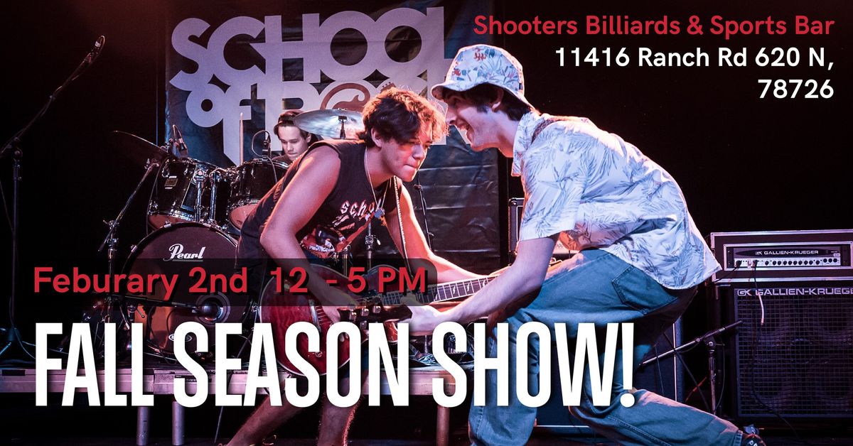 School of Rock Fall Season Show!