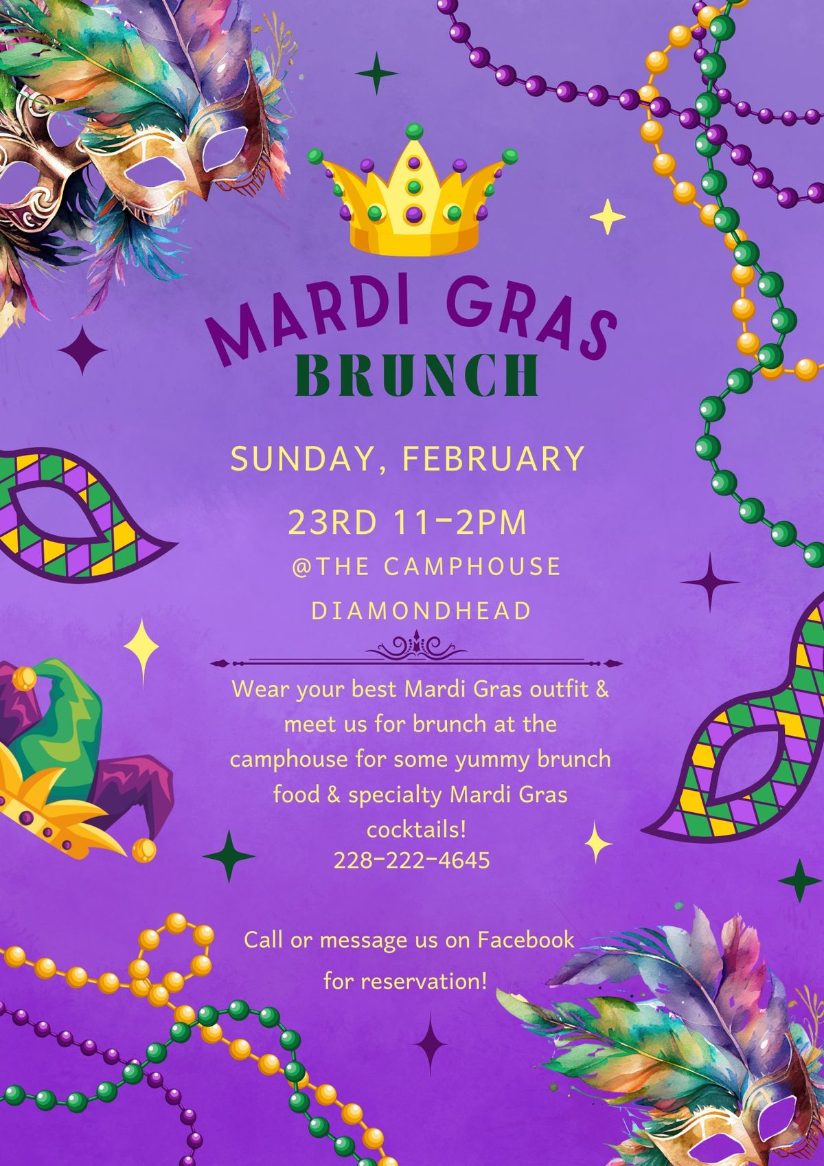 \u269c\ufe0fMardi Gras Brunch\u269c\ufe0f