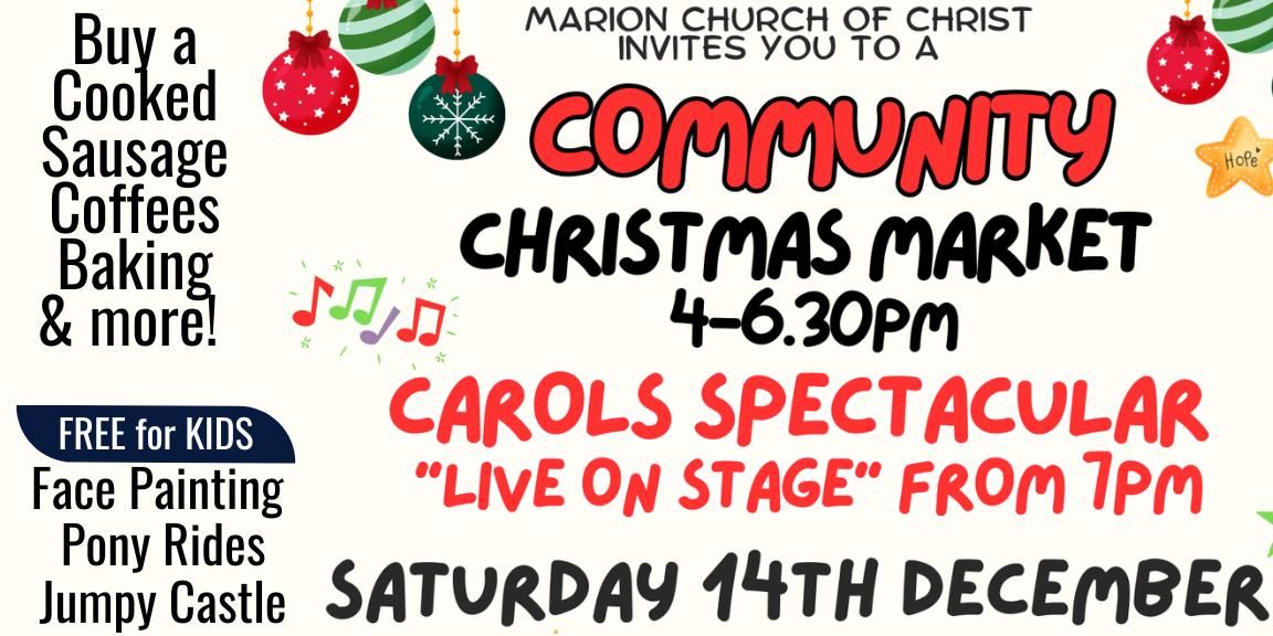 Community Christmas Market and Carols at MCC