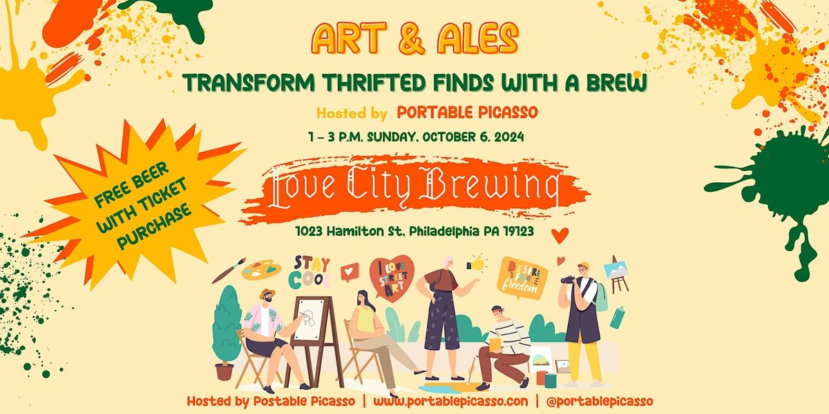 Art & Ales - Transform Thrifted Finds With A Brew