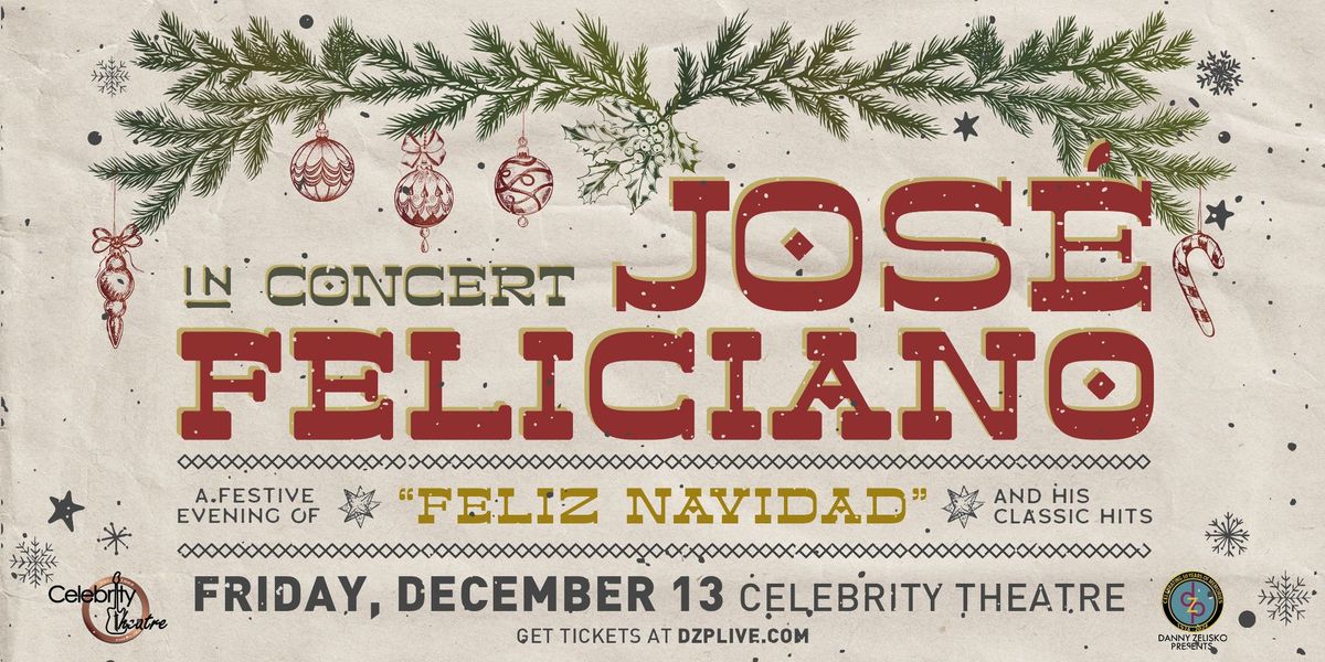 Jose Feliciano: A Festive Evening of Feliz Navidad and His Classic Hits