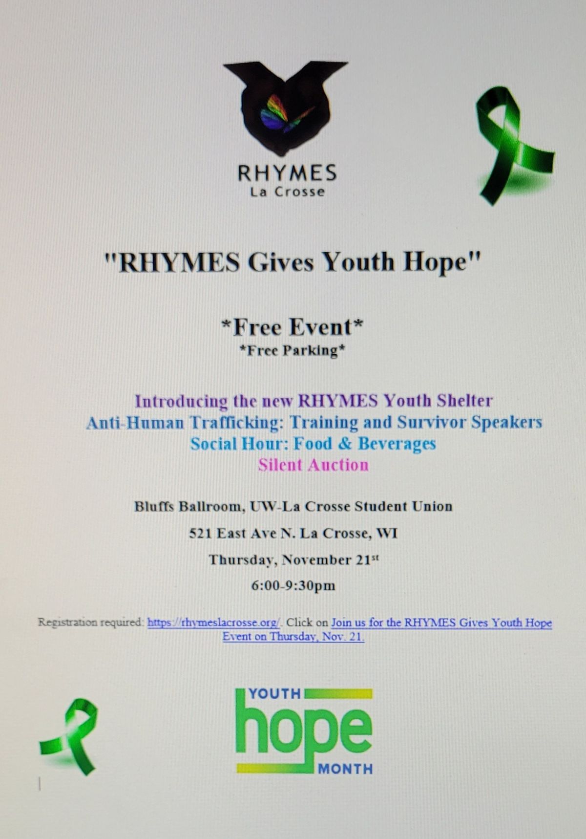 RHYMES Gives Youth Hope Event