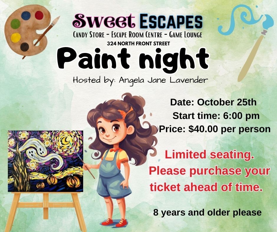 October 25th Paint Night @6pm