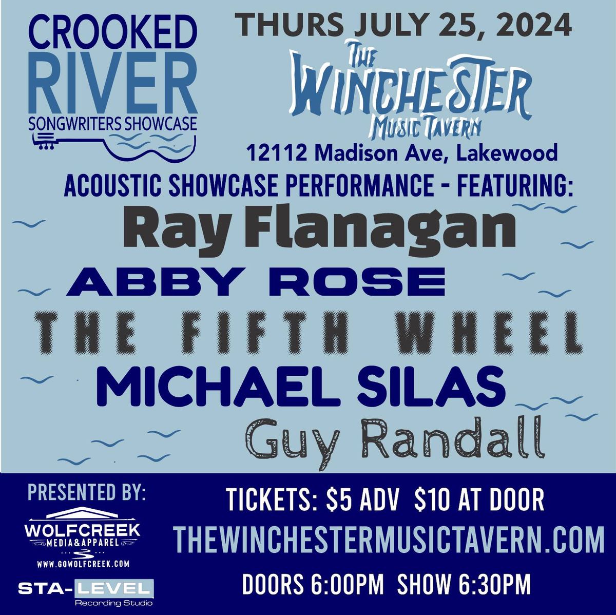 Crooked River Showcase | Ray Flanagan, The FIfth Wheel, Abby Rose, Michael Silas, THE WINCHESTER