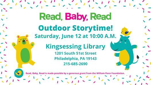 Outdoor Read, Baby, Read Storytime