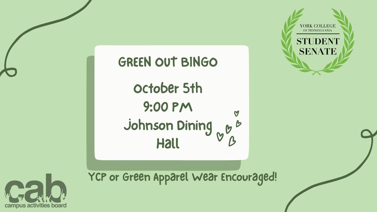 Green Out Bingo