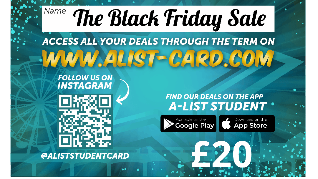 Black Friday Sale : A-List Card 24\/25 (Postal Delivery)