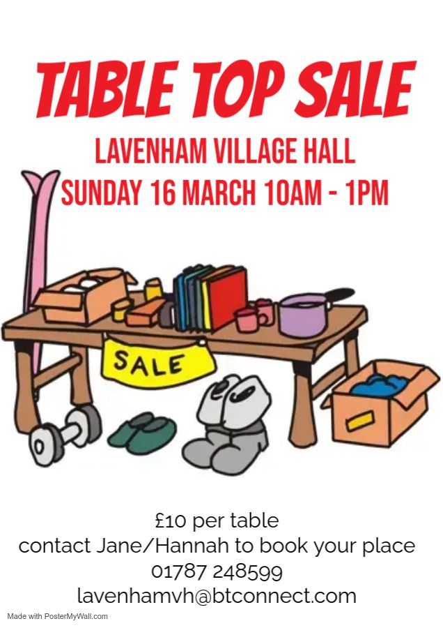 Table Top Sale