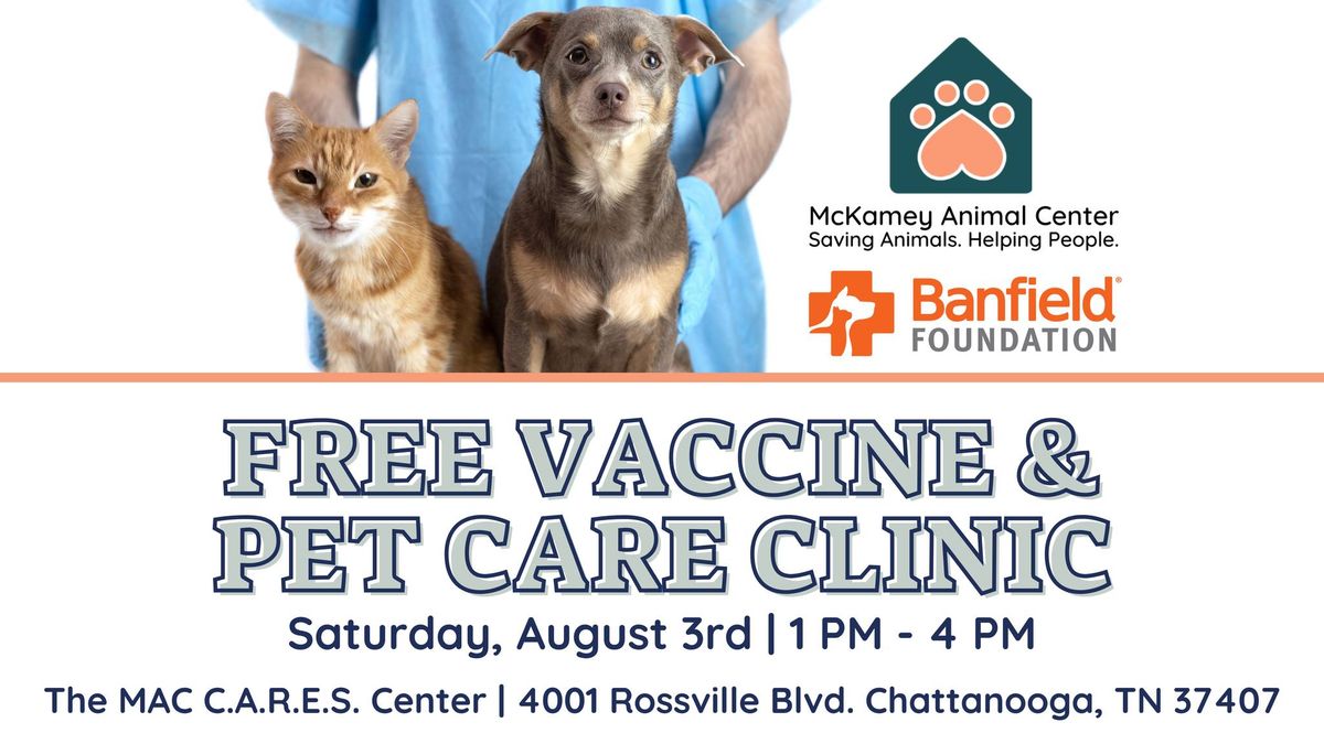 Free Vaccine & Pet Care Clinic