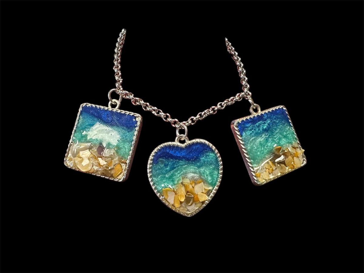 UV Resin Ocean Resin Pour Charm Bracelet Workshop