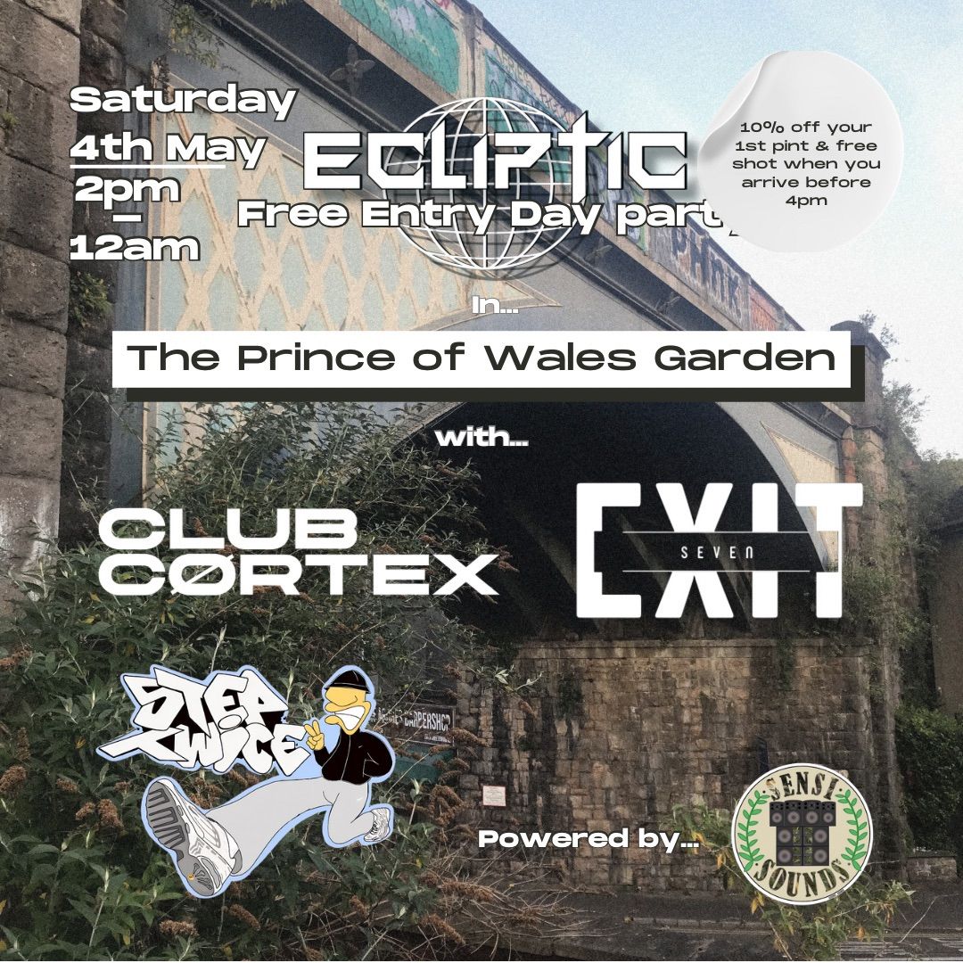 Ecliptic Day Party: CLUBC\u00d8RTEX, Exit 7, Step Twice, Powered By Sensi Sounds (Free Entry)