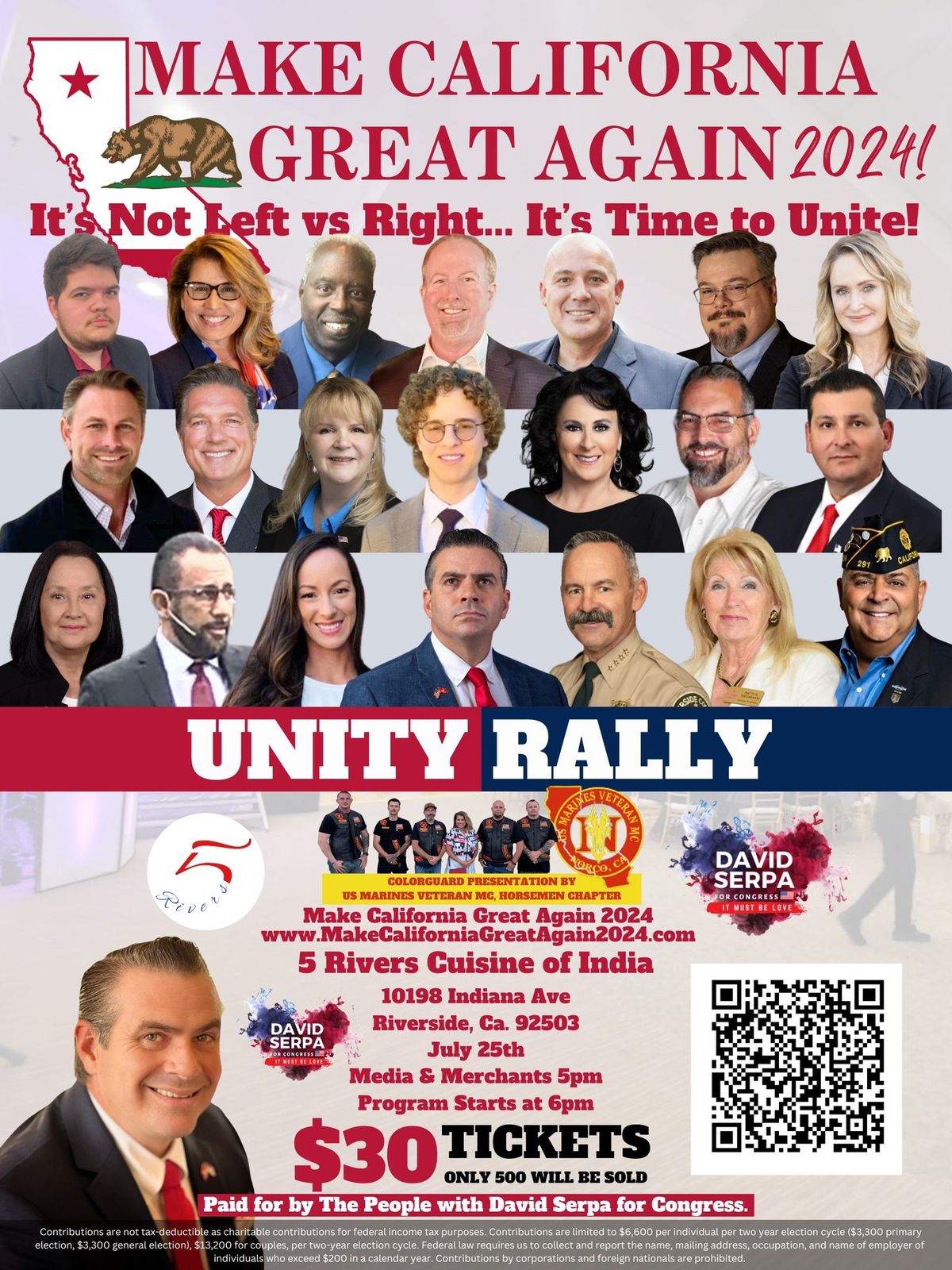 Make California Great Again 2024 Unity Rally