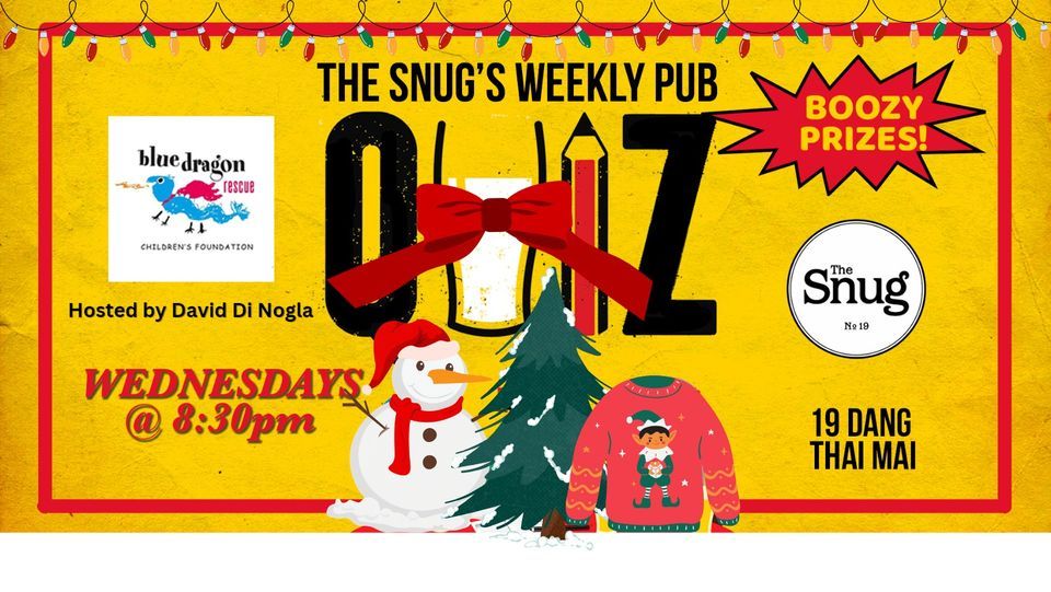 The Snug Weekly Charity Pub Quiz