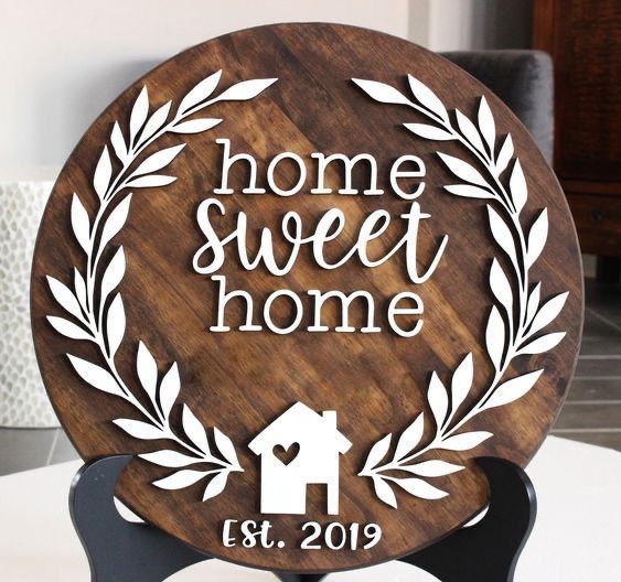 Sip & Craft: Home Sweet Home Door Sign 