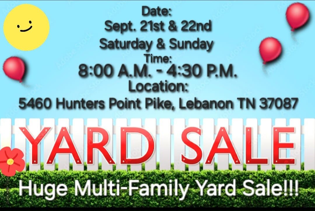 Huge YARD SALE on Hwy 231\/ 5460 Hunters Point Pike, Lebanon, TN