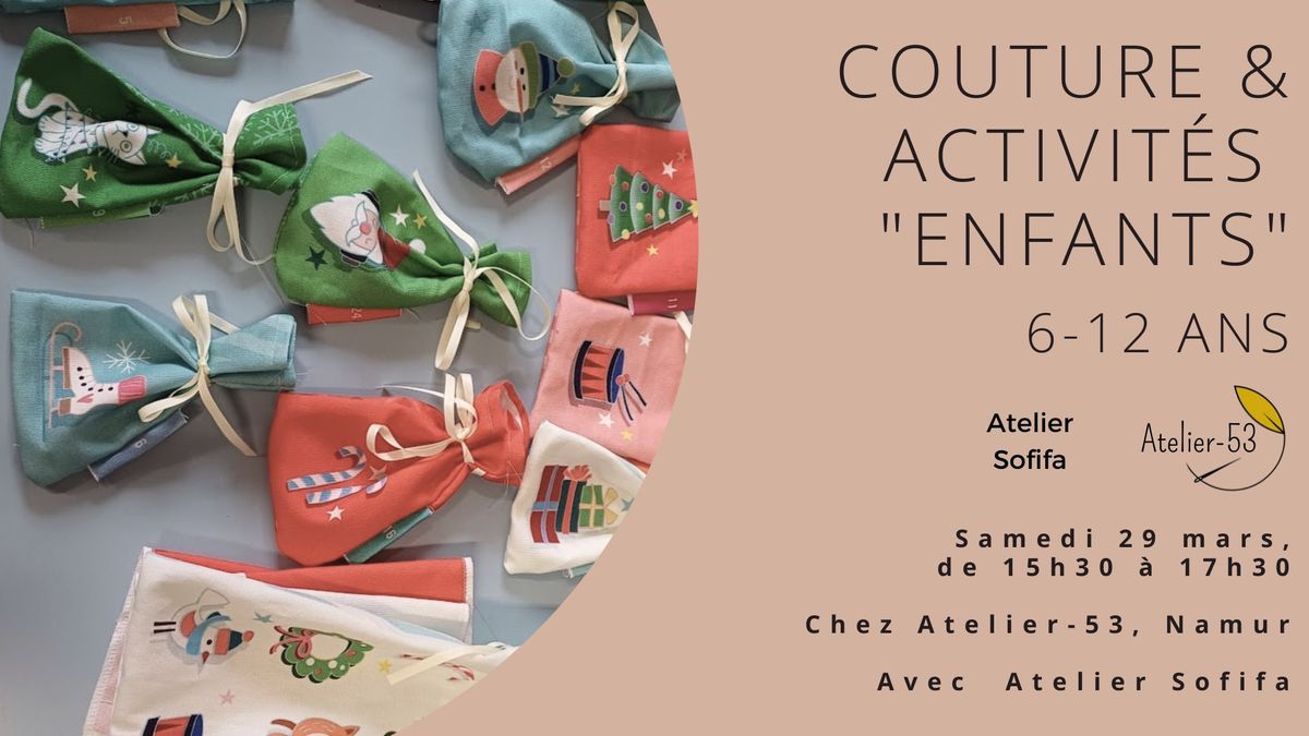 Atelier | Couture & activit\u00e9s "enfants"