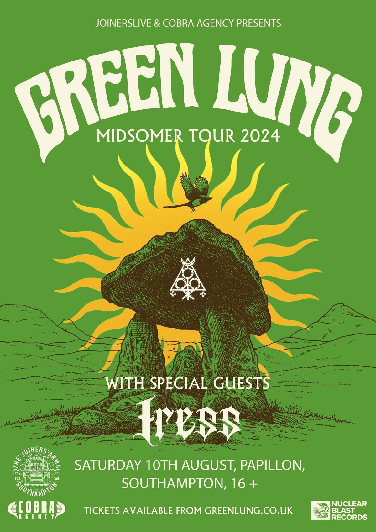 Green Lung & Iress at Papillon, Southampton - One Off Show!
