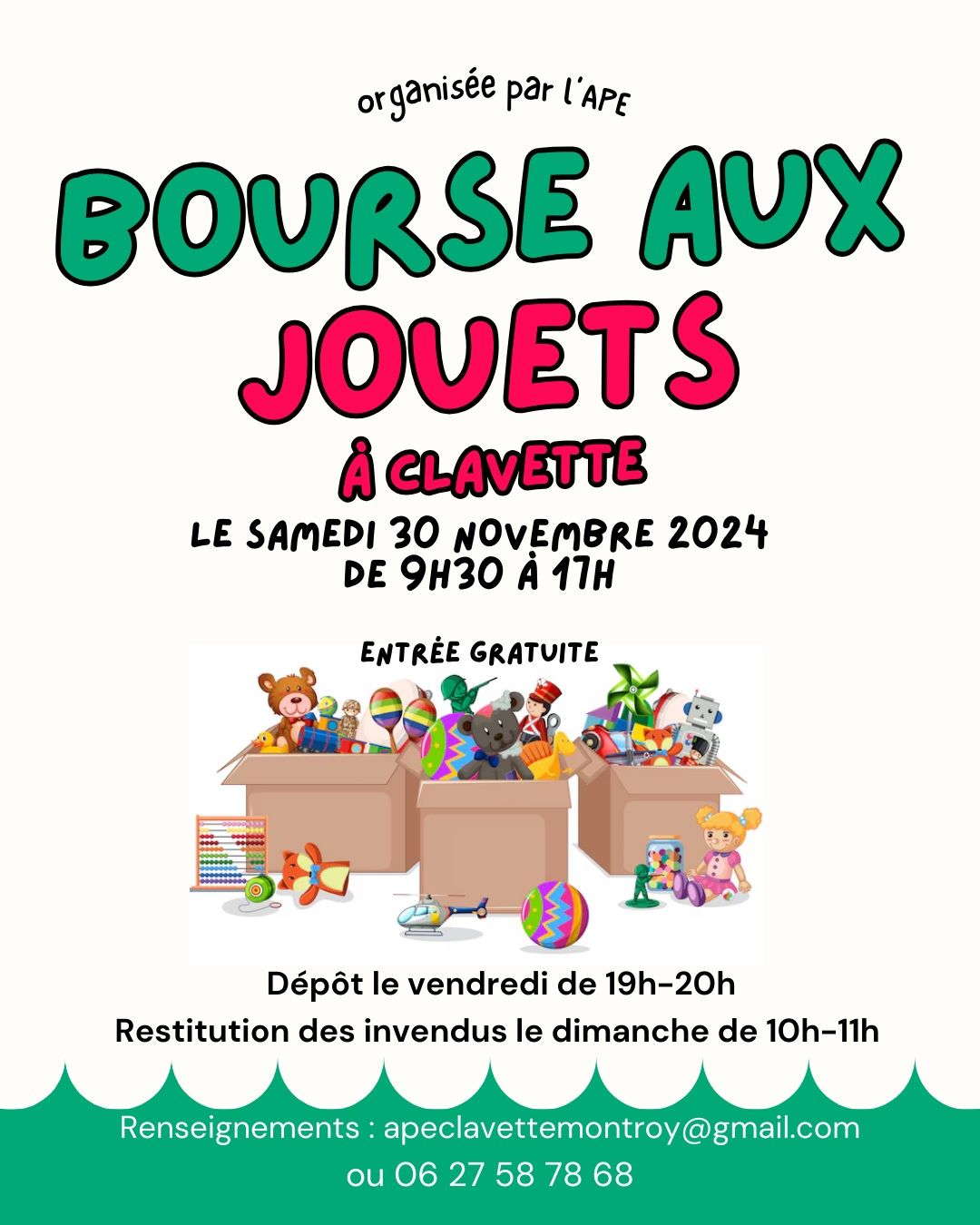 BOURSE AUX JOUETS - sur liste