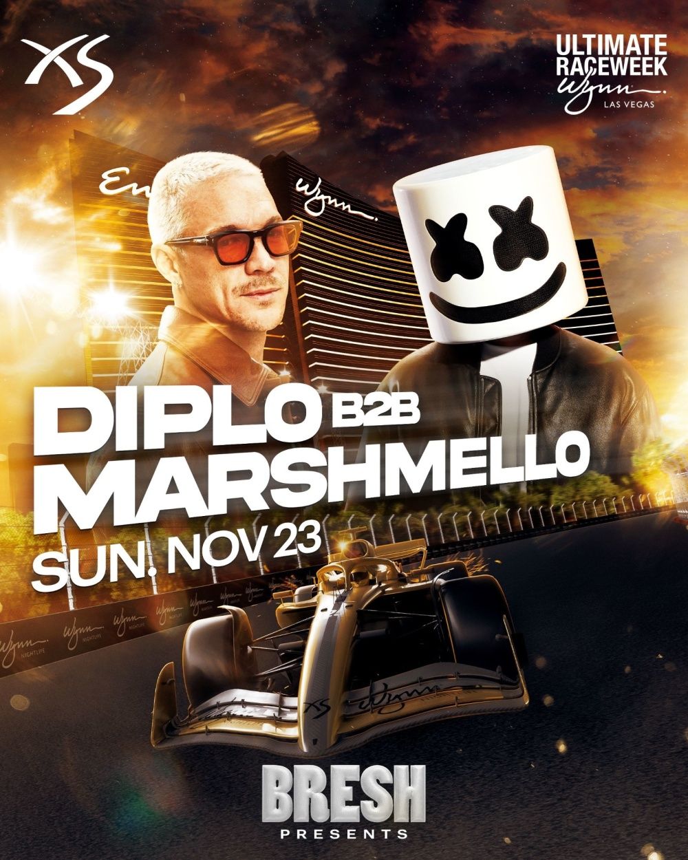 Diplo B2B Marshmello at XS Nightclub at Encore
