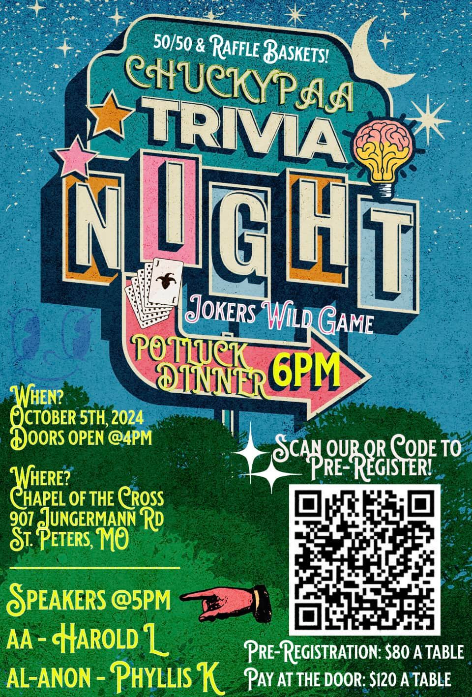 CHUCKYPAA POTLUCK TRIVIA NIGHT