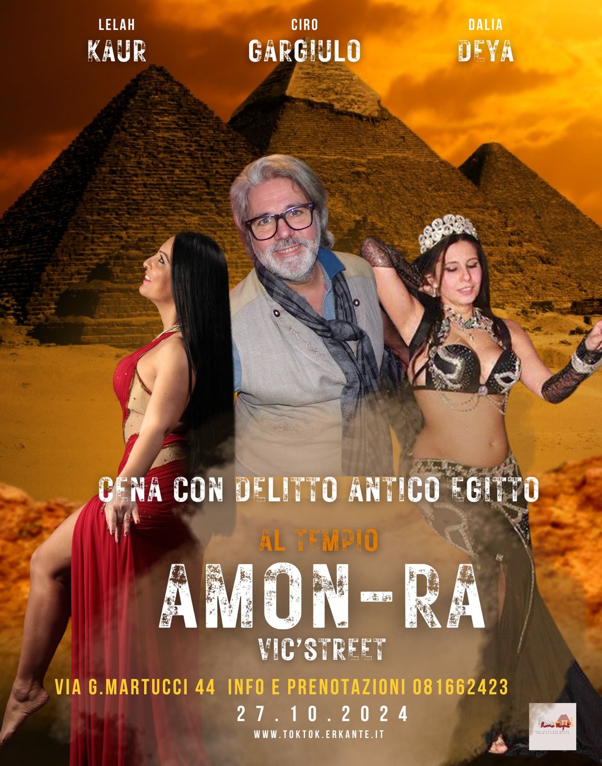 Cena Spettacolo con Delitto ANTICO EGITTO AL TEMPIO DI AMON-RA