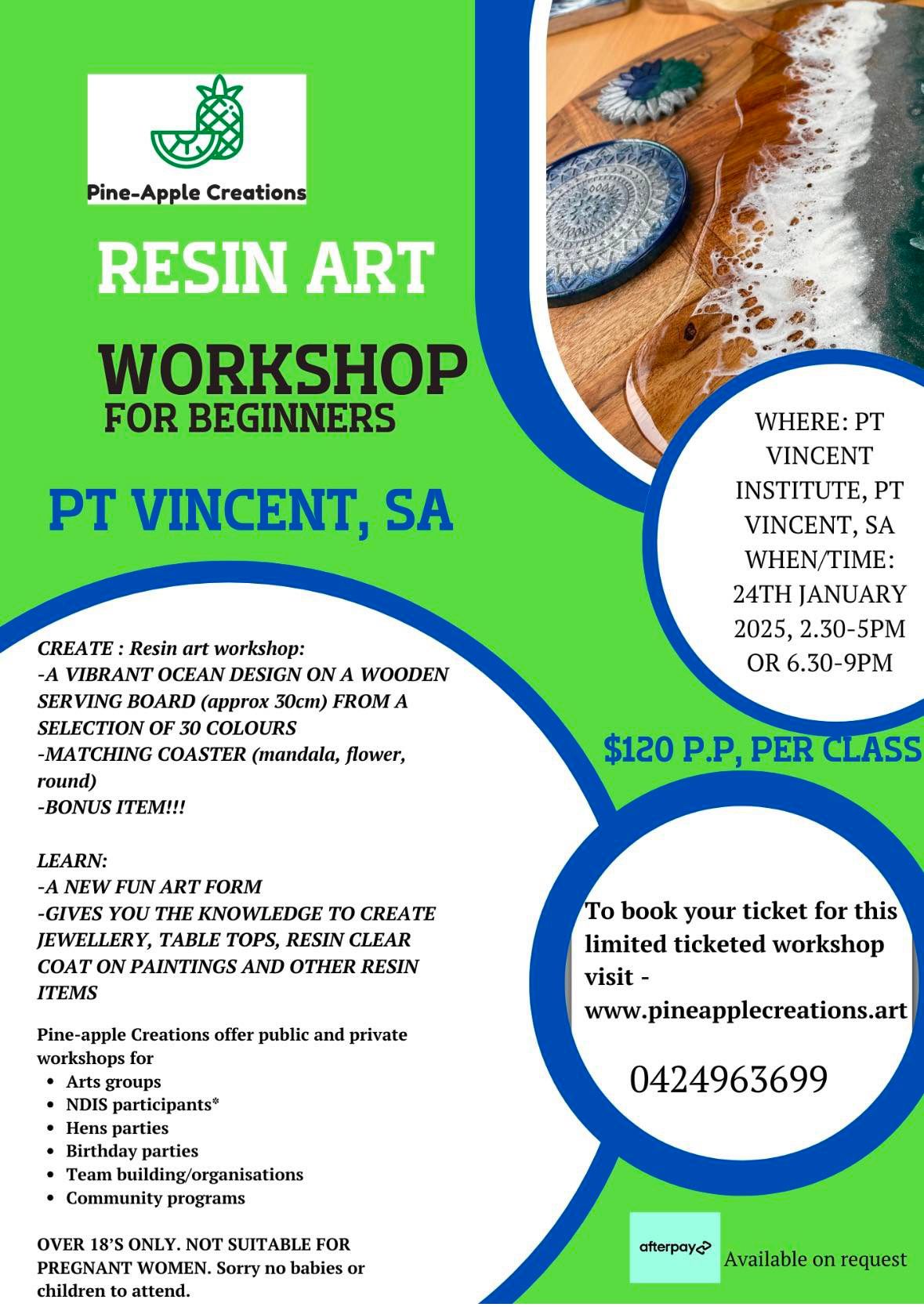 RESIN ART WORKSHOP