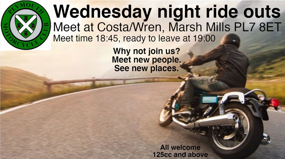 Wednesday Evening Long Ride Out