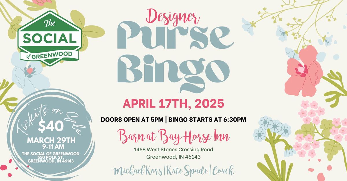 Purse Bingo at The Barn