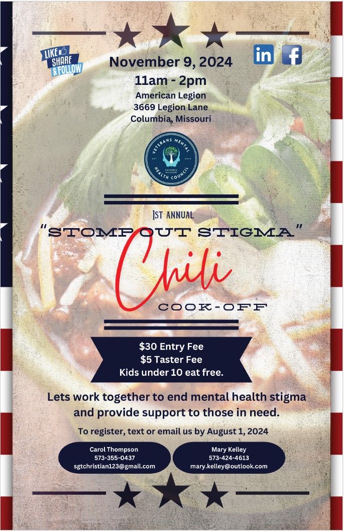 1st Annual Stomp Out Stigma Chili Cook-Off