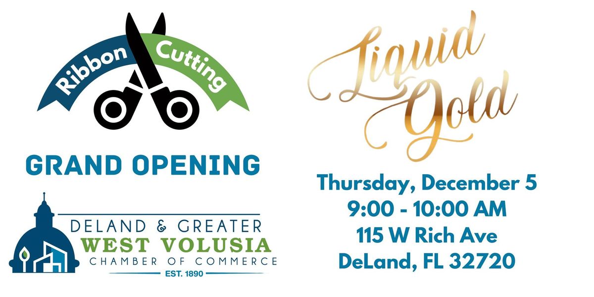 Ribbon Cutting | Grand Opening for Liquid Gold Tattoo Studio & Art Gallery