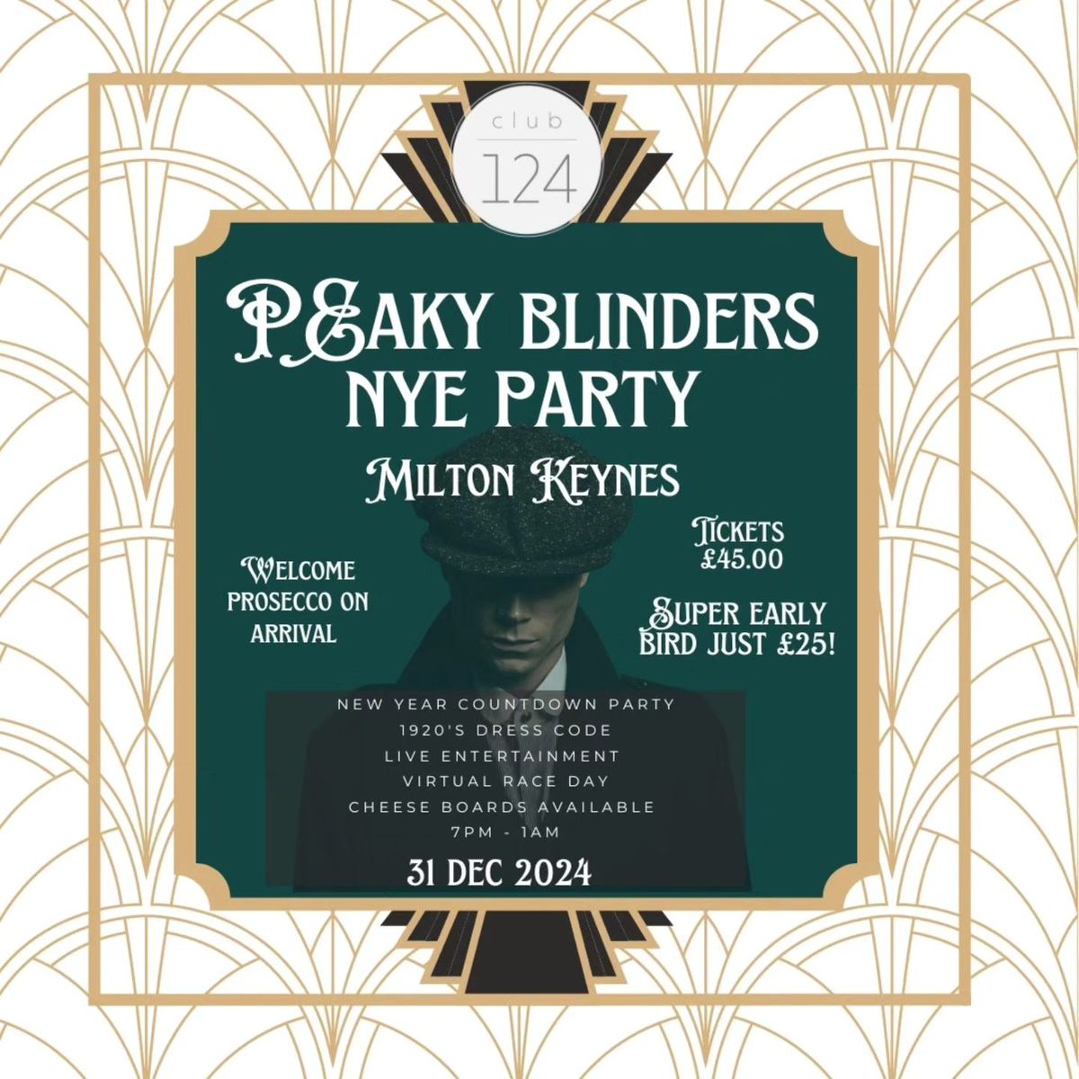 Peaky Blinders- Themed NYE Party 