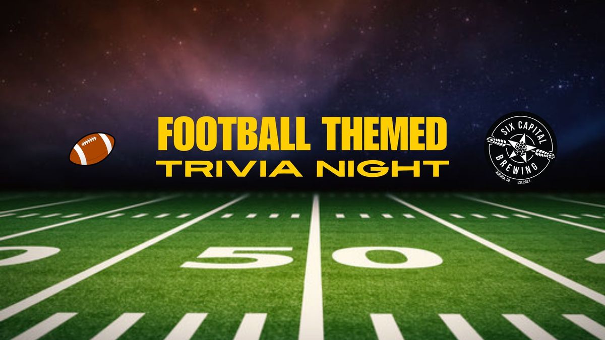 Pro Football Themed Trivia Night