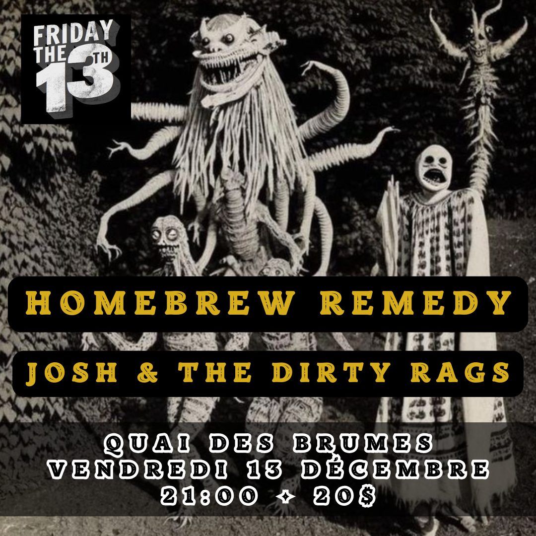 Homebrew Remedy x Josh & the Dirty Rags au Quai des Brumes